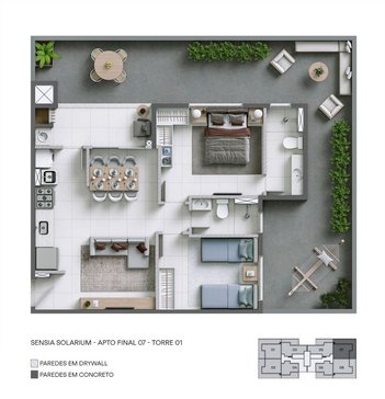 apartment em Alameda dos Rouxinois, Cabral - Contagem - MG